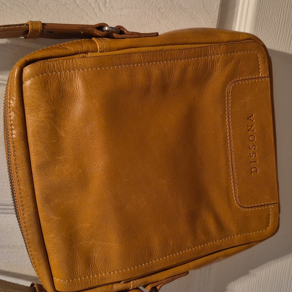 Tan Leather Crossbody Bag Dissona Italy